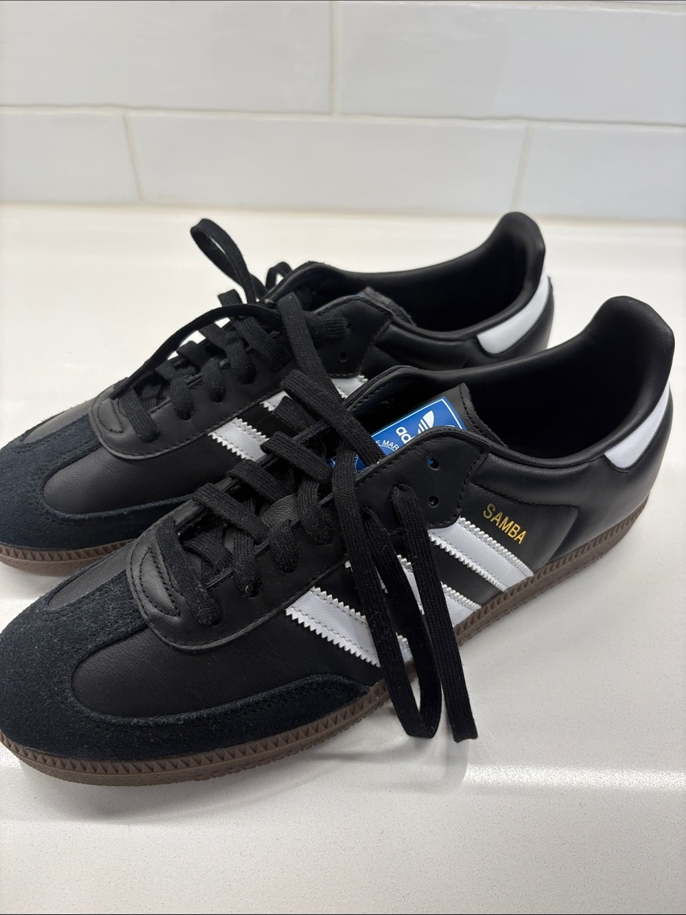 adidas Black and White Samba Classic Sneakers